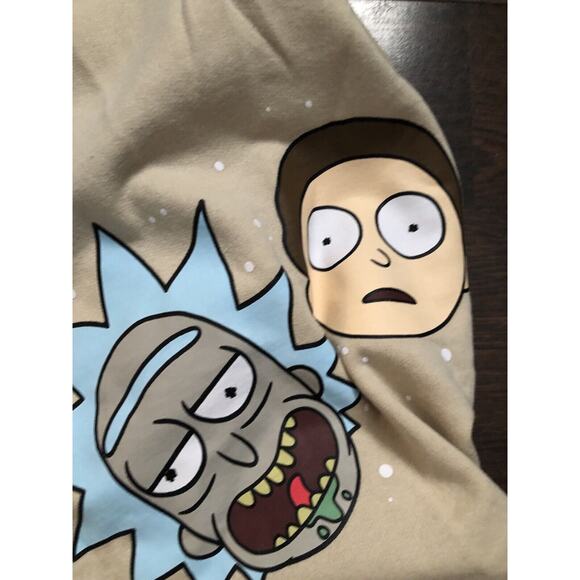 Rick And Mortuary Tan Embroidered Hood Men’s Sz Medium Nowt - Picture 6 of 16